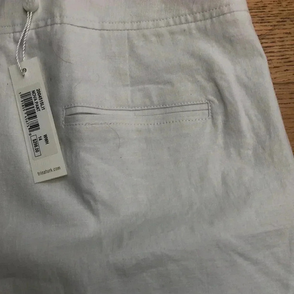 Trina Turk Nova Linen-Blend Pants NWT. Size 14 - Picture 7 of 7